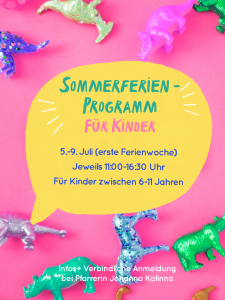 Read more about the article Sommerferienprogramm für Kinder