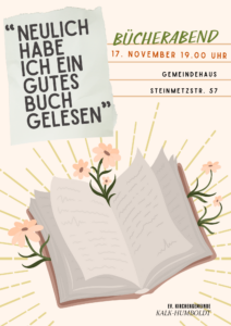 Mehr über den Artikel erfahren Bücherabend