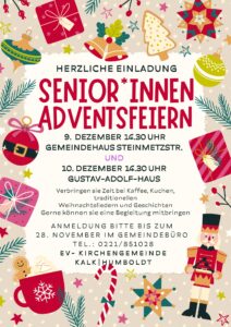 Mehr über den Artikel erfahren Unsere Senior*innen- Adventsfeiern