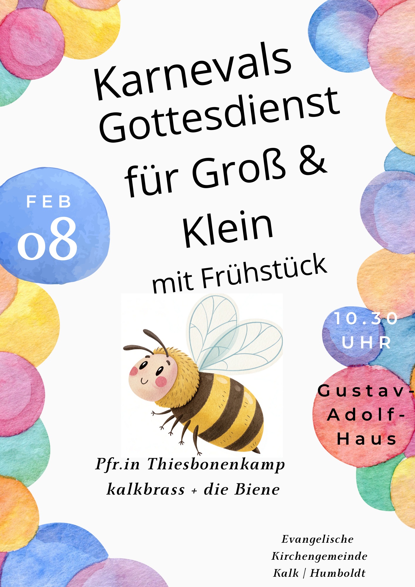 Mehr über den Artikel erfahren Karnevalsgottesdienst für Groß & Klein