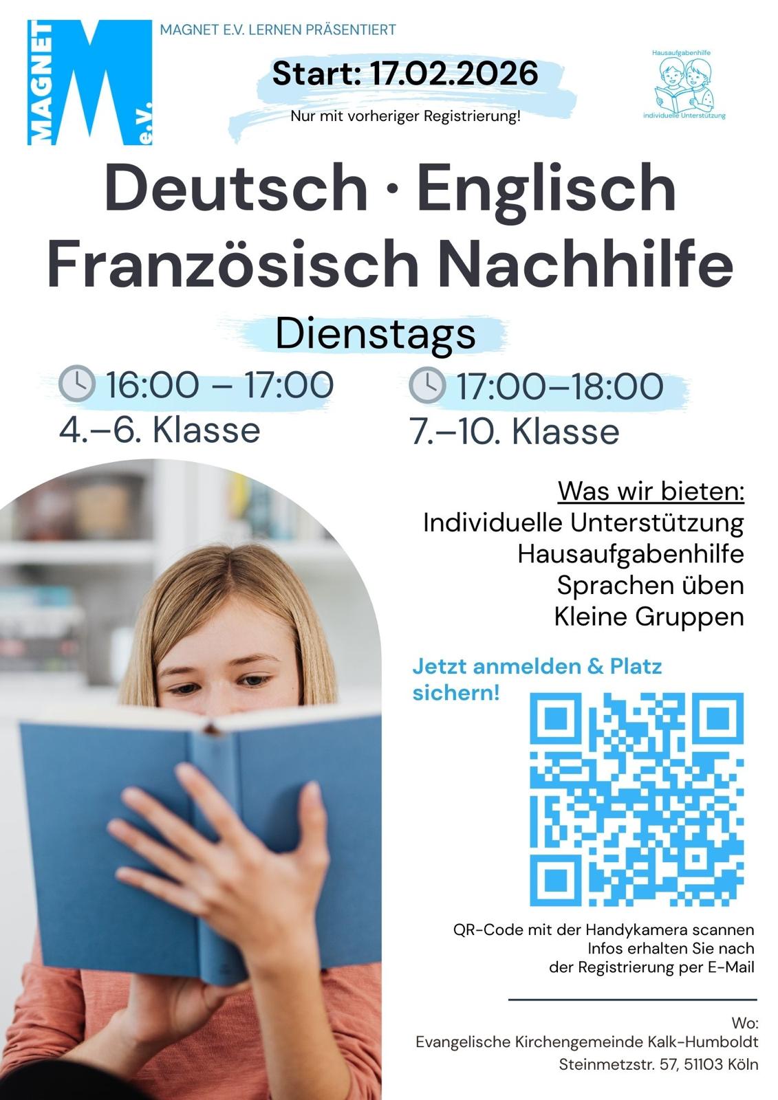 Mehr über den Artikel erfahren Hausaufgabenbetreuung