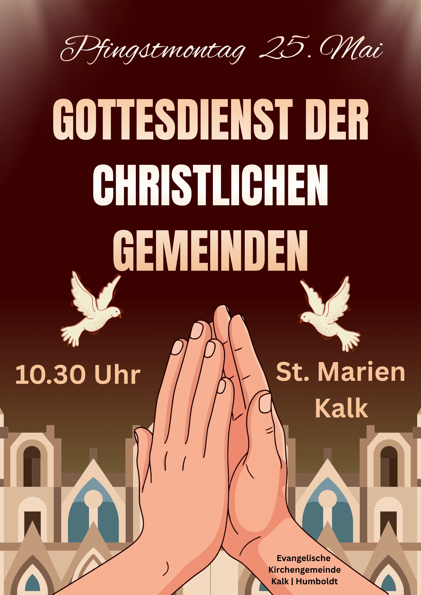 Du betrachtest gerade Gottesdienst Pfingstmontag, 25. Mai um 10.30 Uhr