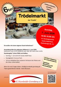 Mehr über den Artikel erfahren Trödelmarkt am 7. Juni