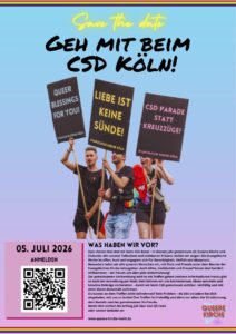 Mehr über den Artikel erfahren Geh mit beim CSD Köln!